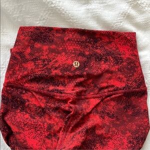 Lululemon 28” align leggings lunar new year red